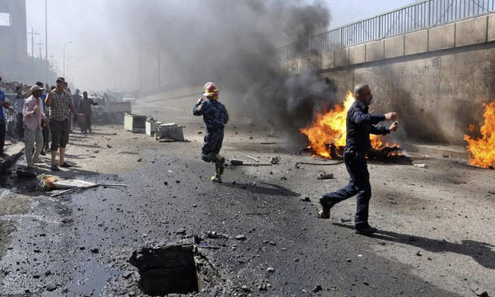 شهيدان وسبعة جرحى بتفجير جنوبي بغداد