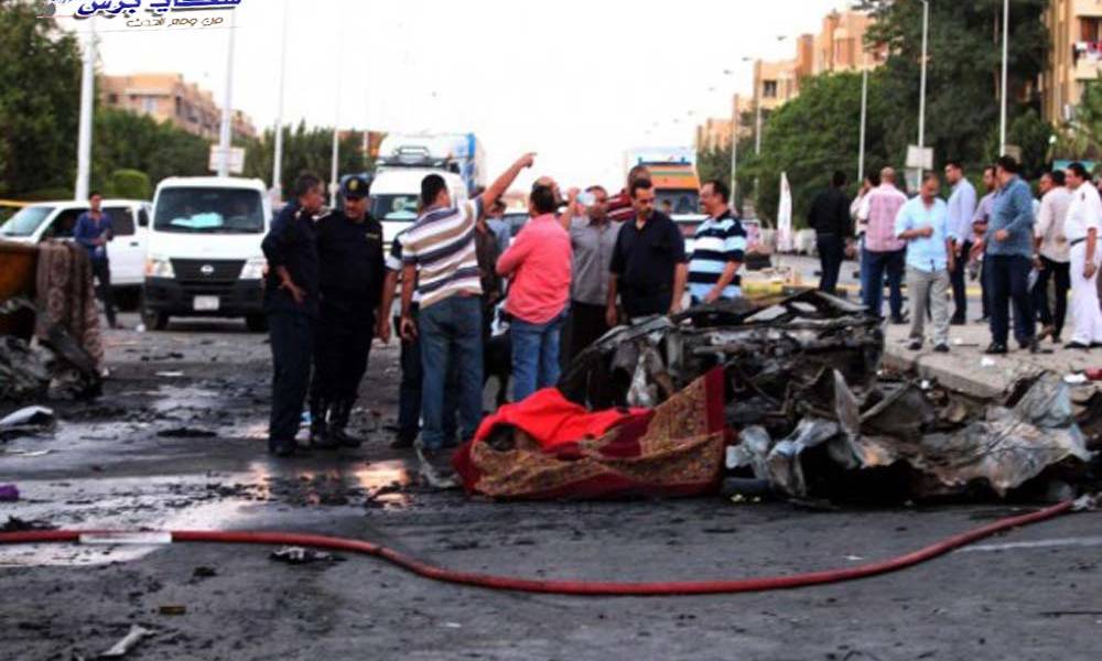 اصابة اكثر من عشرين شخصا بانفجار سيارة مفخخة في القاهرة