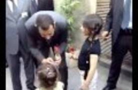 شاهد بالفيديو....بشار الاسد يتجول مع رئيس الوزراء الروسي في دمشق