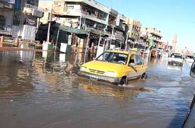 امطار غزيرة تجتاح العاصمة بغداد
