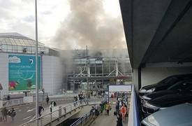 سماع دوي انفجاريين في مطار بروكسل والقوات الامنية تخلي المكان