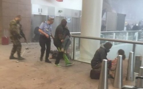 شاهد بالصور.. اثار تفجيرات مطار بروكسل