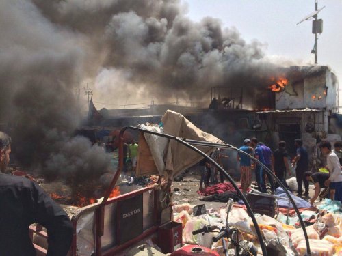 بالصور... استشهاد وإصابة 60 مدنيا في حصيلة أولية  لتفجير بمدينة الصدر