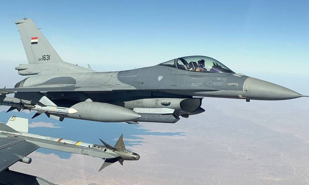 القوات العراقية.. طائرات F-16  تستهدف داعشيين في كركوك