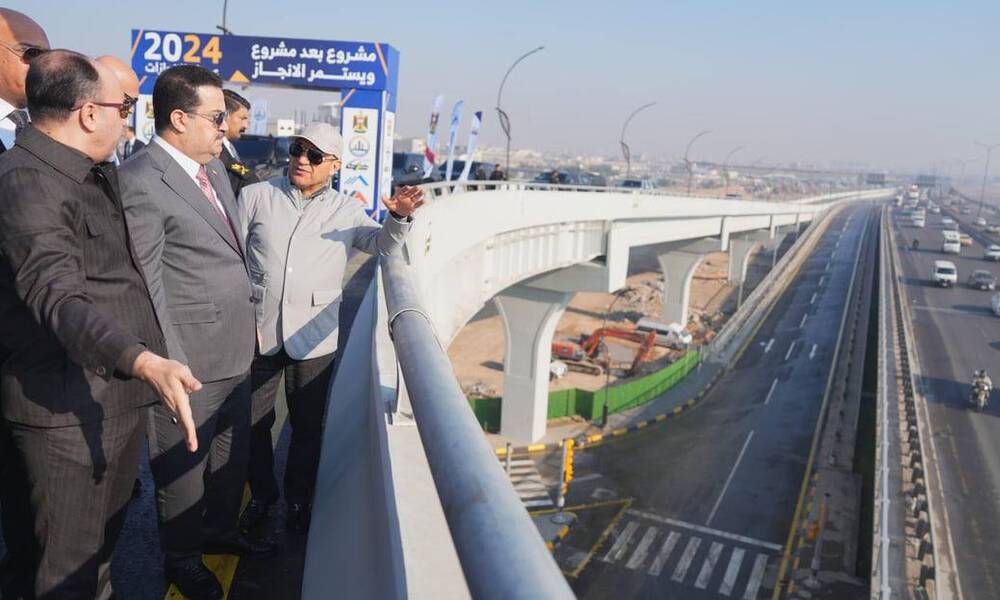 السوداني يفتتح نفق ومجسر تقاطع معسكر الرشيد- الزعفرانية