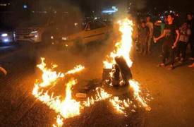 بالصور .. مظاهرات أهالي منطقة الزعفرانية ببغداد .. احتجاجا على انقطاع الكهرباء