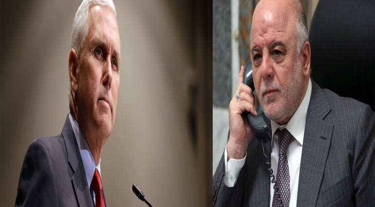 The details of the telephone call between Abadi and Mike Pence US Vice President