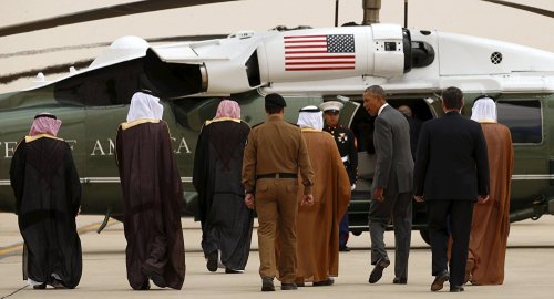 King Salman ignores Obama upon his arrival in Riyadh